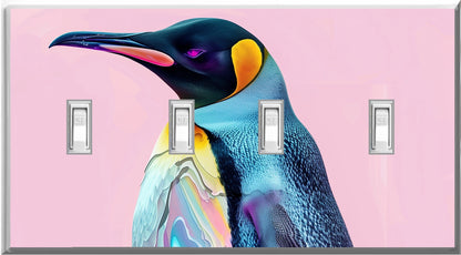 Penguin Design on a Glow Covers Home Decor Night Light Wall Plate - Delight in the Light and See in the Dark