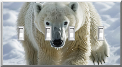 Polar Bear Design on a Glow Covers Home Decor Night Light Wall Plate - Delight in the Light and See in the Dark