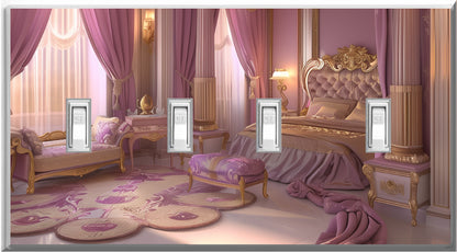 Princess Room Theme Design on a Glow Covers Home Decor Night Light Wall Plate - Delight in the Light and See in the Dark