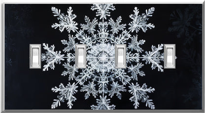 Snowflake - Glow Covers Home Decor Night Light Wall Plate - Delight in the Light and See in the Dark