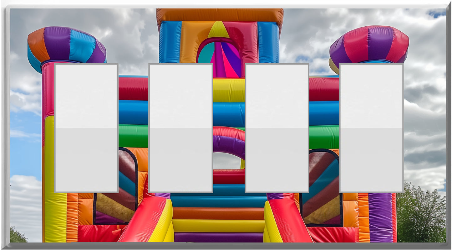 Bounce House - Glow Covers Home Decor Night Light Wall Plate - Delight in the Light and See in the Dark