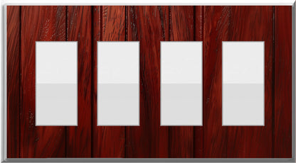 Mahogany - Glow Covers Home Decor Night Light Wall Plate - Delight in the Light and See in the Dark