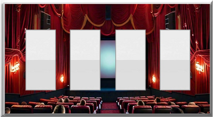 Movie Theater - Glow Covers Home Decor Night Light Wall Plate - Delight in the Light and See in the Dark