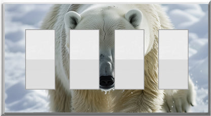 Polar Bear Design on a Glow Covers Home Decor Night Light Wall Plate - Delight in the Light and See in the Dark