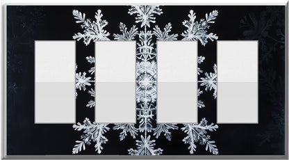 Snowflake - Glow Covers Home Decor Night Light Wall Plate - Delight in the Light and See in the Dark