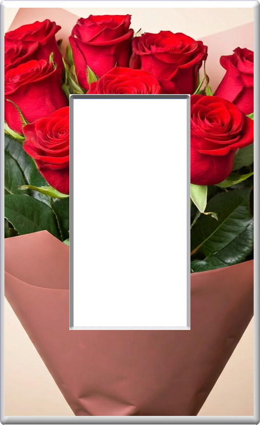 Bouquet of Red Roses - Glow Covers Home Decor Night Light Wall Plate - Delight in the Light and See in the Dark