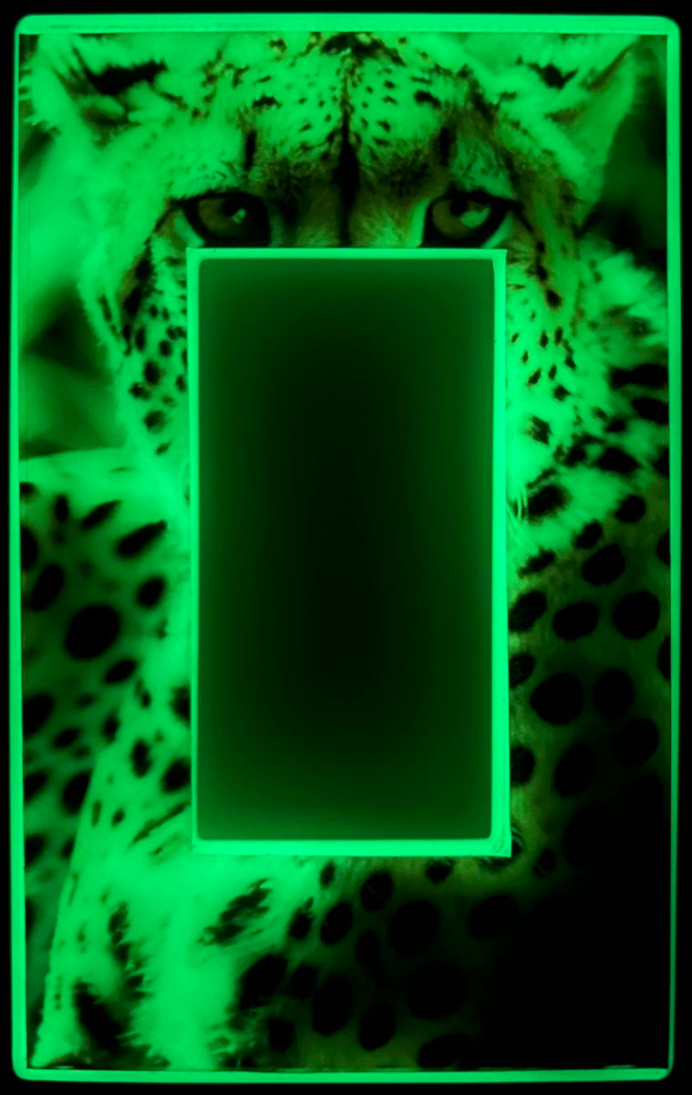 Cheetah - Glow Covers Home Decor Night Light Wall Plate - Delight in the Light and See in the Dark