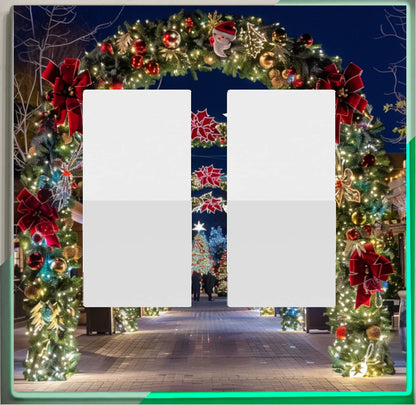 Arco navideño: placa de luz de noche para pared con cubierta luminosa para decoración del hogar: deléitese con la luz y vea en la oscuridad