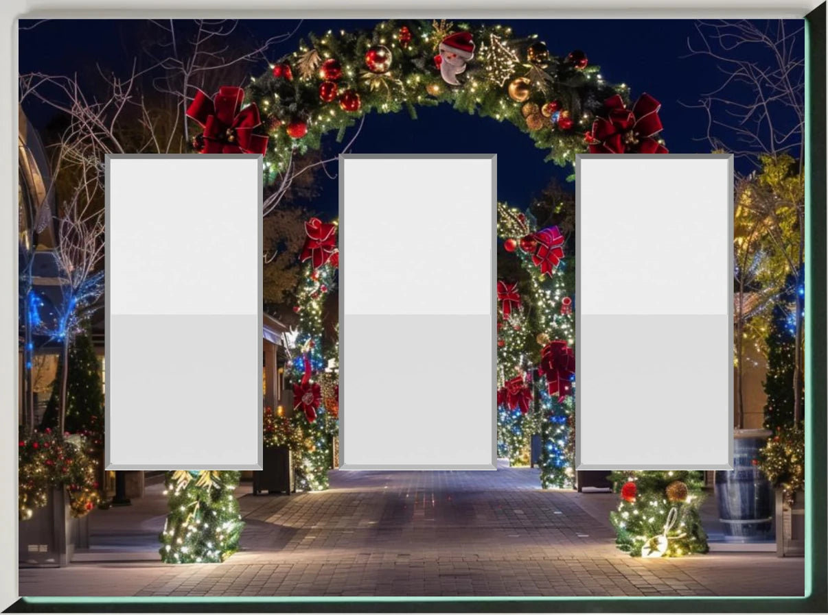 Arco navideño: placa de luz de noche para pared con cubierta luminosa para decoración del hogar: deléitese con la luz y vea en la oscuridad