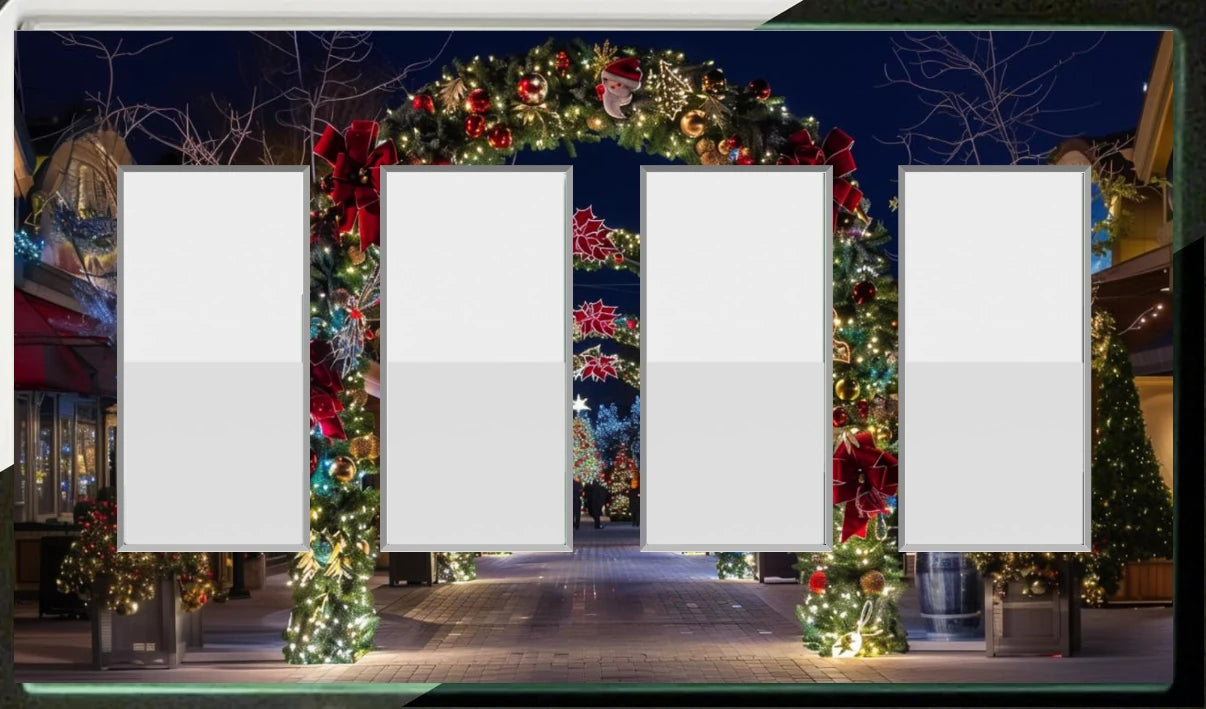 Arco navideño: placa de luz de noche para pared con cubierta luminosa para decoración del hogar: deléitese con la luz y vea en la oscuridad