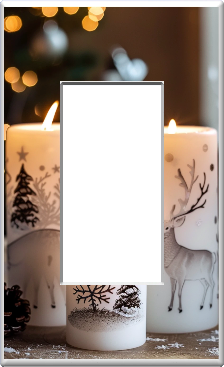 Bougies de Noël - Plaque murale pour veilleuse de décoration d'intérieur Glow Covers - Profitez de la lumière et voyez dans le noir