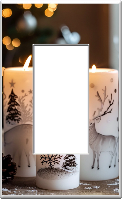 Bougies de Noël - Plaque murale pour veilleuse de décoration d'intérieur Glow Covers - Profitez de la lumière et voyez dans le noir