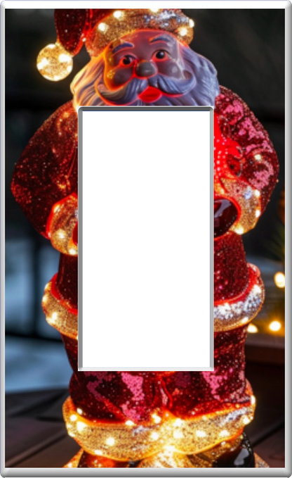 Electric LED Santa Claus - Glow Covers Home Decor Night Light Wall Plate - Delight in the Light and See in the Dark