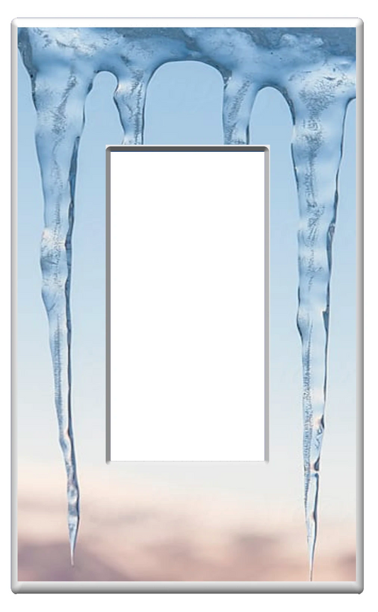 Icicle Glow Covers Home Decor Night Light Wall Plate - Delight in the Light and See in the Dark