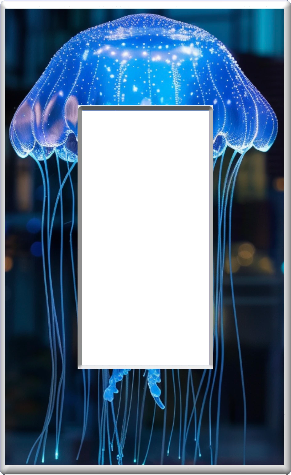 Jellyfish - Glow Covers Home Decor Night Light Wall Plate - Delight in the Light and See in the Dark