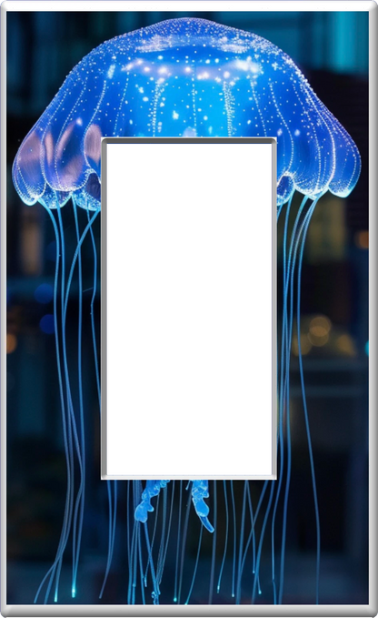 Jellyfish - Glow Covers Home Decor Night Light Wall Plate - Delight in the Light and See in the Dark