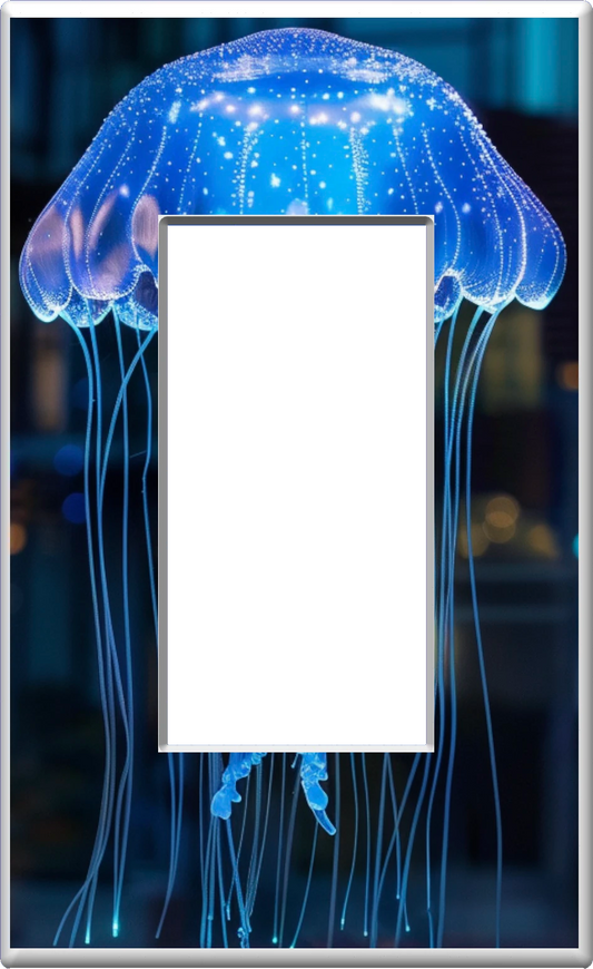 Jellyfish - Glow Covers Home Decor Night Light Wall Plate - Delight in the Light and See in the Dark