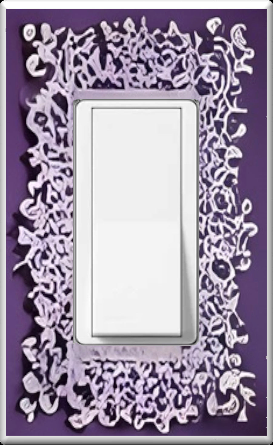 Purple Glow Covers Wall Plates