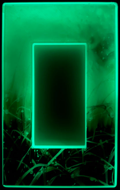 Morning Grass Dew - Glow Covers Home Decor Night Light Wall Plate - Delight in the Light and See in the Dark