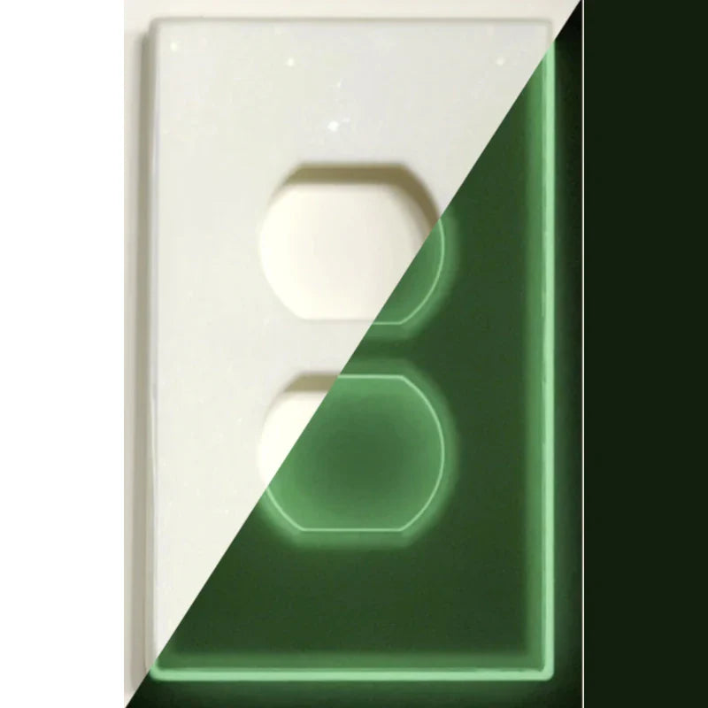 Diamond Front View - Glow Covers Home Decor Night Light Wall Plate - Delight in the Light and See in the Dark