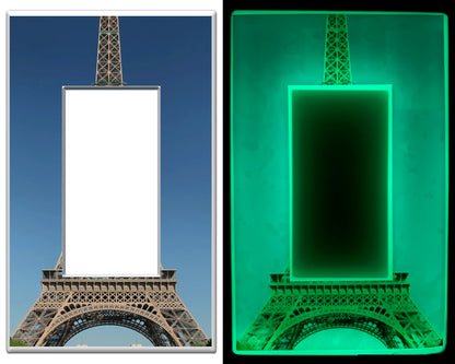 Eiffel Tower in Paris France - Glow Covers Home Decor Night Light Wall Plate - Delight in the Light and See in the Dark