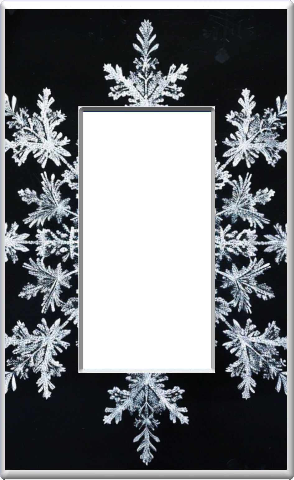 Snowflake - Glow Covers Home Decor Night Light Wall Plate - Delight in the Light and See in the Dark