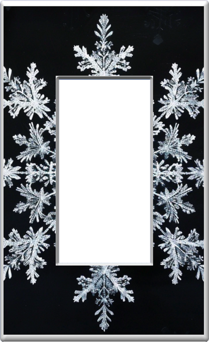 Snowflake - Glow Covers Home Decor Night Light Wall Plate - Delight in the Light and See in the Dark