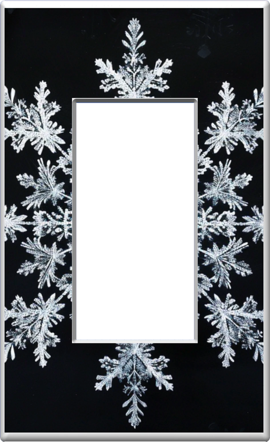 Snowflake - Glow Covers Home Decor Night Light Wall Plate - Delight in the Light and See in the Dark