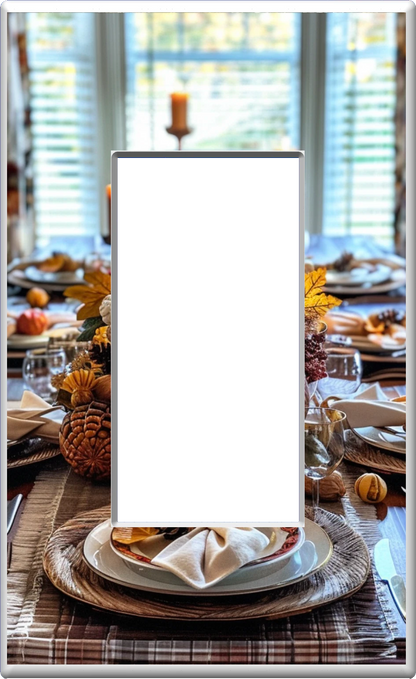 Table de Thanksgiving - Plaque murale pour veilleuse de décoration d'intérieur Glow Covers - Profitez de la lumière et voyez dans le noir