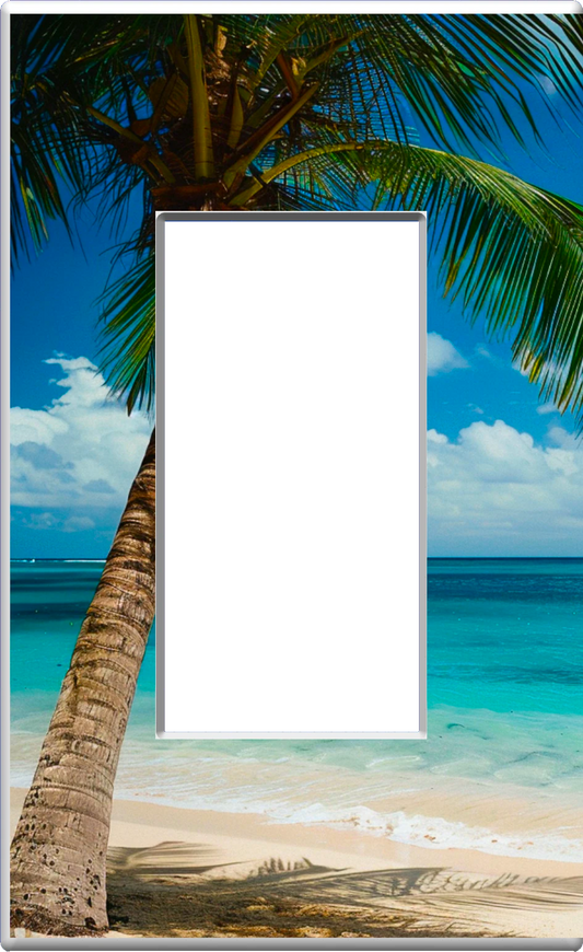 Tropical Beach - Plaque murale pour veilleuse décorative pour la maison Glow Covers - Profitez de la lumière et voyez dans le noir