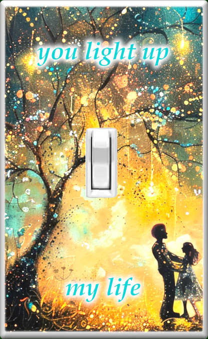 Méditation - Plaque murale pour veilleuse de décoration d'intérieur Glow Covers - Profitez de la lumière et voyez dans le noir